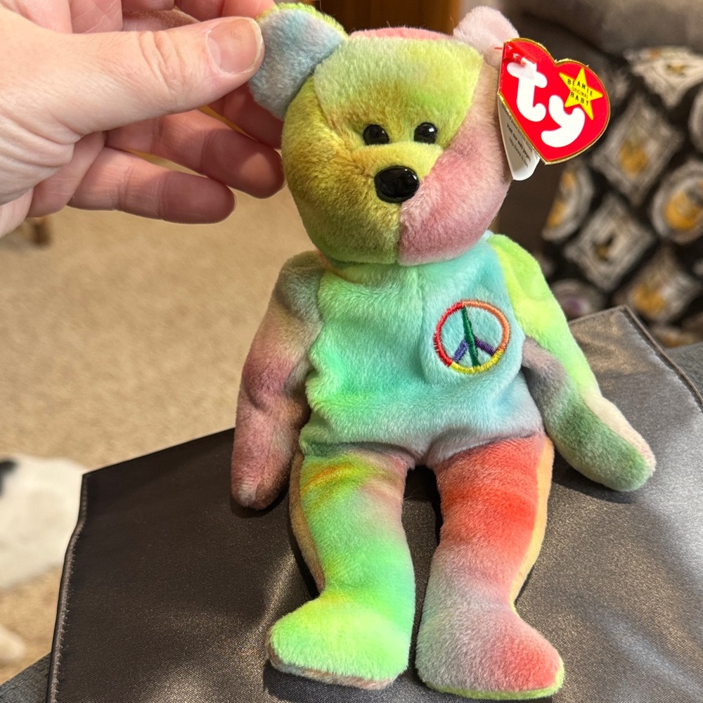 Ty Peace Bear vintage Plush Toy